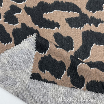 Polyester Spandex Tweed Single Jersey Knitted Printtd Fabric